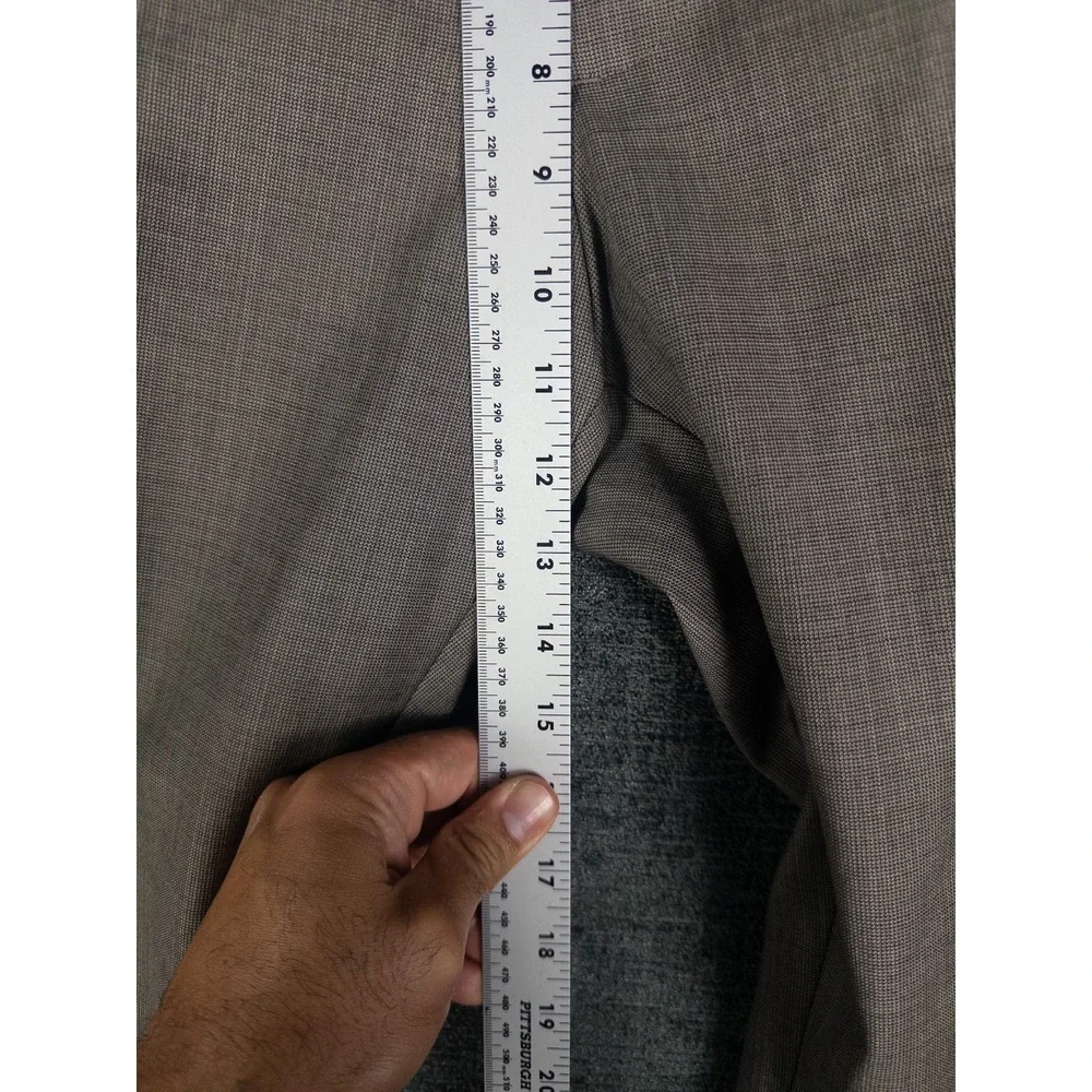 NWT Banana Republic Dress Pants Mens 34x32 Brown Twill Office Career Wool